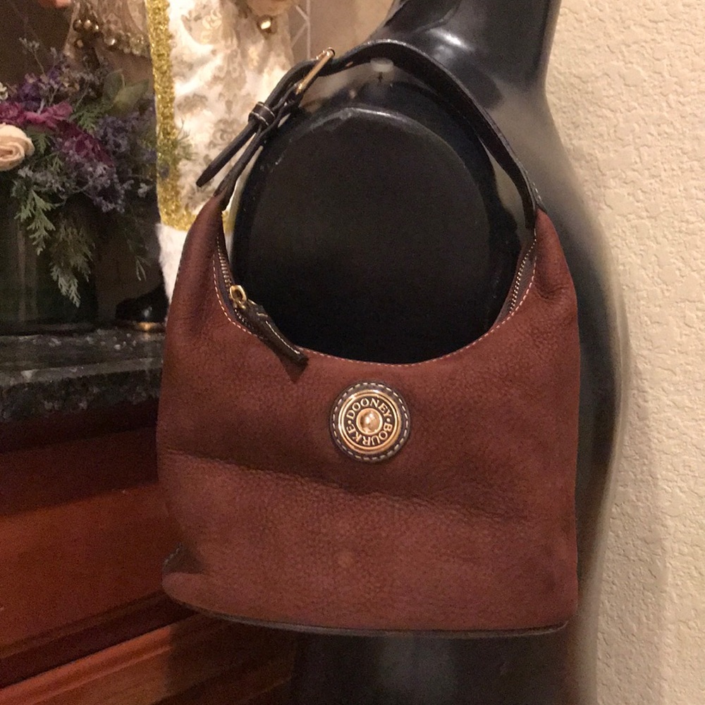 Dooney & Bourke Burgundy Mini Bag with Gold Hardware